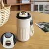 Taza termo para café con pantalla de temperatura, taza termo de agua de regalo, taza de viaje portátil de alta estética, taza simple nueva de acero inoxidable
