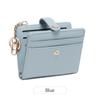 Billetera para Mujer Anti-Robo Rfid Nueva Transfronteriza, Ranuras Múltiples para Tarjetas, Billetera para Monedas Portátil, Plegable, Llavero Ultrafino, Portatarjetas