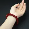 Pulsera de Arena de Cristal de 6-14 mm al por mayor Pulsera Doble Pixiu de Cinabrio para Hombres y Mujeres Regalo de Cumpleaños Pulsera del Año de Cumpleaños