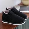 Zapatos Cálidos de Algodón para Adultos Mayores Otoño e Invierno Bolsos para Hombres y Mujeres y Zapatillas de Algodón Gruesas para el Hogar para Personas Mayores con Felpa Adicional