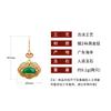 Diseño Original Larga Duración Sin Decoloración Filamento Fenghua Ruyi Orquídea Candado Bolso Colgante Ruyi Aretes Pendientes para Novia