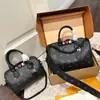 Popular Bolso Boston Cubo Vintage de Cuero Tricolor Blanco Bolso Tote Versátil Bolso de Mano de Moda Bolso Cruzado para Mujer Lujo Ligero Bolso de Gama Alta