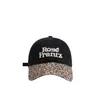 Nueva gorra de béisbol estilo retro americano con bordado de estampado de leopardo, gorra de béisbol versátil con letras, sombrero de moda que adelgaza el rostro
