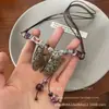 Collar de Mariposa de Cuentas en Capas de Otoño e Invierno Colorido para Mujer 2026 Nuevo Accesorio Popular Cadena para Clavícula Gargantilla Dopamina