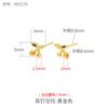 Pendientes de Plata de Ley 925 Soporte Vacío para Mujer Plata Antigua Arena Dorada Retro Soporte para Pendientes DIY Pendientes de Perla de Cera de Abeja Soporte Vacío