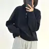 Otoño e Invierno 2025 Nuevo Estilo Terciopelo Alemán Suéter Cálido Cuello Alto Sudadera Cuello Alto Casual Holgado Moda Versátil Color Sólido Superior