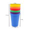 Educación Temprana jardín de infancia vaso para beber vaso de plástico vaso arcoíris vaso de viaje para acampar vaso de plástico de seis colores