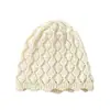 Touca Vintage Feminina com Padrão, Estilo Desleixado, Malha Respirável com Recortes, Primavera Outono