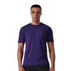 2026 Camiseta Leve Masculina Solta Primavera e Verão Esportiva Secagem Rápida Manga Curta Corrida Sem Costura Roupa de Secagem Rápida Transfronteiriça Tamanho EUA