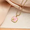 Artículo de Moda: Exquisito Collar de Acero Titanio con Diseño de Perla de Tortuga, Cadena para Clavícula, Cadena para Suéter, Versátil Estilo de Vacaciones de Alta Gama