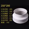 Tubo reductor de plástico, tubo de escape, anillo reductor para tubo de humo, conector de conversión para tubería de PVC 200 110 75 50