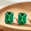 Brincos de Moda Europeus e Americanos de Alta Qualidade, Frescos e Tridimensionais, Estilo Cool, Brincos Quadrados com Diamante