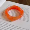 Nuevo Pulsera Geométrica de Resina Estilo Chino Difuminada, Elegante y Versátil, Pulsera para el Trabajo, Joyería de Lujo Ligero y de Alta Gama al por Mayor