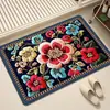 Alfombra de Piso para Baño Estilo Tejido, Alfombrilla de Piso de Lodo Diatomeas Imitación Lino, Absorbente de Agua para Baño, Secado Rápido, Resistente a la Suciedad, Antideslizante, Alfombrilla para Pies al por Mayor