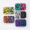 Esmalte de unha areia descascada Roxo Laranja rosa manicure areia anel de moagem descarregador areia anel de moagem pequeno Dois