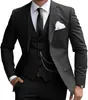 Amazon Comercio Exterior Traje de Tres Piezas para Hombre Transfronterizo Traje de Negocios Ajustado Atuendo Elegante para Banquetes
