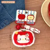 Bolsa de Armazenamento de Fone de Ouvido Cabeça de Boneca Maçã Criativa Tengyi Porta-Moedas Decorativo Feminino Brinquedo Pingente de Boneca Fofo