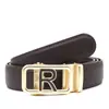 Cinturón de Cuero Genuino para Hombre de Alta Gama Colorido con Hebilla Automática de Letra, Venta Directa de Fábrica Cinturón Versátil Casual