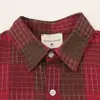Camisa Xadrez Mosaico de Manga Curta Masculina Marca Trendy High Street Vibe Manga de Cinco Pontos Gola Lapela Solta Casual Versátil