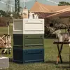 Caja de Almacenamiento Plegable para Camping al Aire Libre Organizador para Coche Grano de Madera Maletero para el Hogar Portátil Caja de Almacenamiento de Gran Capacidad