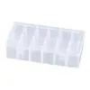 Caja de Almacenamiento de Plástico PP Transparente Caja para Piezas Caja de Almacenamiento para Cuentas Anzuelos Tornillos Caja Organizadora para Equipo de Pesca Tubo Termoencogible