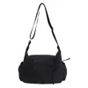 Bolso de hombro a cuadros retro estilo coreano 2026 nueva moda lazo bolsa de nailon versátil casual para exteriores bandolera