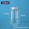 Botellas de Plástico Transparentes de Boca Ancha Disponibles Botellas Dispensadoras de PET para Líquidos y Sólidos Botellas Pequeñas para Medicina 30ml Botellas de Almacenamiento para Cuentas