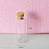 Corcho botella de vidrio transparente botella de deriva botella de los deseos té perfumado botella tubo Cordyceps joyería diy botella pequeña al por mayor