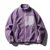 Chaqueta de Polar para Exteriores para Hombres y Mujeres, Calidez Cortavientos de Otoño e Invierno, Sudadera con Capucha Gruesa de Terciopelo con Bloques de Color, Chaqueta de Polar con Cuello Alto