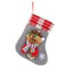 Novas meias de Natal com sino tamanho pequeno meias de Natal de linho meias dos desenhos animados decorativos saco de doces saco de presente saco de presente