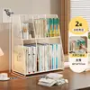 Estantería de Almacenamiento para Clasificación por Tema Estantería de Escritorio Vertical Multicapa Soporte para Libros Infantiles Estante de Almacenamiento para Libros y Archivos de Escritorio de Estudiante