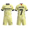 Jersey de fábrica fuente personalizado para partido de fútbol, entrenamiento, uniforme de equipo, impresión por sublimación, traje de fútbol de secado rápido personalizado