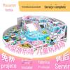 Macarons Grandes e Pequenos Personalizados de Fábrica Playground Infantil Playground Playground Infantil Equipamentos Internos Castelo Maluco Atacado