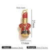 Diyd Colgante de Gota de Aceite de Belleza Urbana Acero Inoxidable Tacón Alto Labial Encanto Cadena de Acero de Titanio Encanto de Pendiente Accesorios