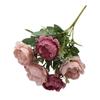 Buquê de seis cabeças de buquê de simulação de peônia pequena flor decoração de mesa fabricantes atacado decoração para casa flores de seda estilo nórdico