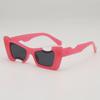 Nuevas Gafas de Sol Personalizadas con Muescas en Caja de Color Jalea para Fiesta, Divertidas para Usar, Gafas de Sol Hip-Hop