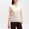 Camiseta de Lana Merino de Secado Rápido, Antibacteriana y Amigable con la Piel, Yoga al Aire Libre, Fitness, Casual, Versátil, Cuello Redondo, Estilo Deportivo, Manga Corta