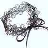 Accesorios de Lencería Sexy Collar Hebilla de Lazo Correa para el Cuello sin Hebilla Joyería para el Cuello Harajuku Flor de Encaje Cadena para Clavícula de Abstinencia