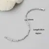 Colección de Pulseras de Cadena Plateada Estilo Minimalista Cool Europeo y Americano, Versátil para el Trabajo, Joyería Elegante, Accesorios Apilables al por Mayor