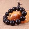 Pulseira de Sândalo Roxo, Pulseira de Contas de Madeira Ébano Preta, Cor Original, Mesmo Material, Furo Pequeno 4-30mm, Joias de Estilo Étnico, Atacado do Fabricante