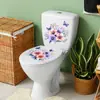 Va-M342 Flores y Hojas Acuarela Pegatinas Decorativas para Dormitorio Baño Inodoro Pegatinas de Embellecimiento Autoadhesivas Venta al por Mayor Exportación