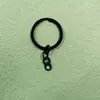 Llavero de color 30mm anillo plano pintado con anillo cerrado accesorios de joyería anillo plano para llaves con cadena accesorios hechos a mano