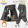 Nova Roupa de Outono e Inverno Delta Action para Meninos, Conjunto de Jaqueta de Ataque com Forro de Lã para Crianças, Roupa de Exterior à Prova de Vento e Impermeável