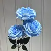 Flores Artificiales Grandes Austin Falsas al por Mayor Arreglo Floral de Piso para Salón de Bodas Accesorios Decoración del Hogar Flores Artificiales