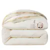 Colcha de fibra de proteína de seda 100% algodón Clase A, colcha dos en uno para primavera, otoño e invierno, núcleo de colcha 100% algodón para todas las estaciones, colcha de aire acondicionado