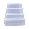 Refrigerador Caja Especial para Conservar Alimentos Grado Alimenticio Refrigerada Rectangular de Plástico Sellada Caja de Almacenamiento Transparente con Tapa Comercial