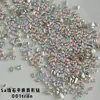 Rinestones Decorativos para Uñas de Circonita Cúbica Iridiscente Celebridad de Internet Súper Brillantes Base Plana Rinestones Irregulares Vidrio de Cristal K9 Materiales para Uñas