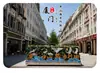 Xiamen baldosa de vidrio isla costera casco antiguo faro punto de referencia mapa pegatina rectangular decoración del hogar decoración de viaje
