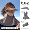 Mascarilla Facial Protectora del Sol, Sombrero Protector de Cuello, Sombrero de Sol de Verano Todo en Uno para Ciclismo para Mujer sin Solapa, Máscara de Protección UV para Rostro Completo, Facekini