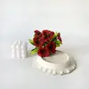 Nova amor-perfeito artificial tricolor 10 flores haste única para casamento, hotel e decoração de interiores, buquê DIY feito à mão